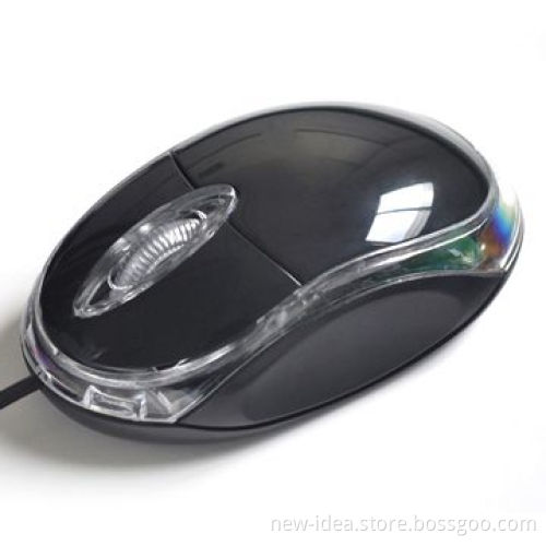 Optical Mouse, Transparent Middle Shell, 800dpi Resolution, Sized 96 x 56 x 32mm